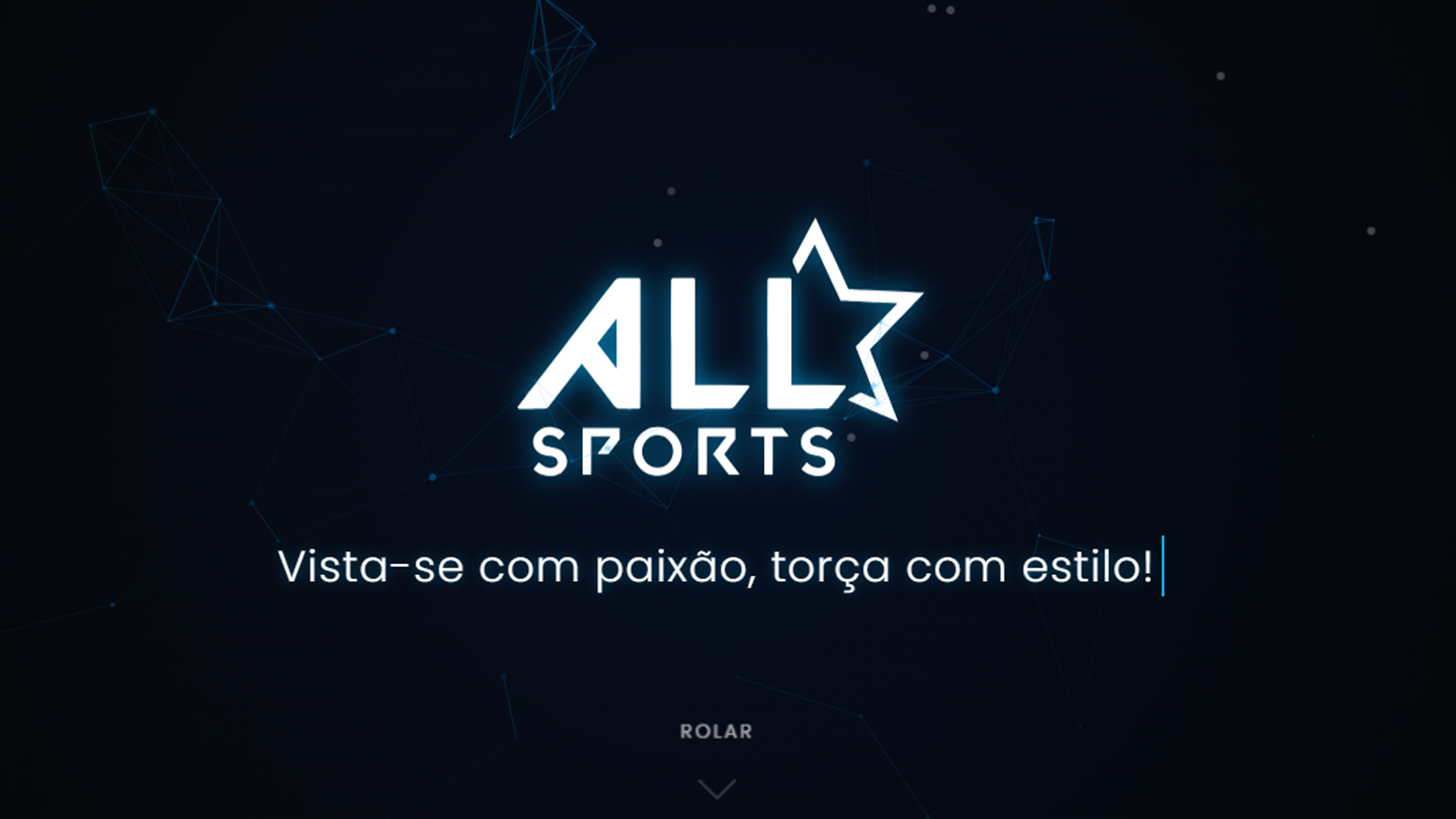 Site institucional para AllStar Sports